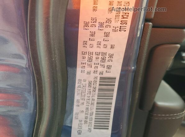 1C4RJFCG3LC331187 2020 JEEP GRAND Blue Вид наклейки з VIN-кодом