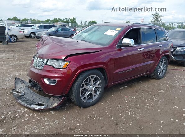 1C4RJFCG5MC727901 2021 JEEP GRAND CHEROKEE Maroon Vista tres cuartos delantera izquierda