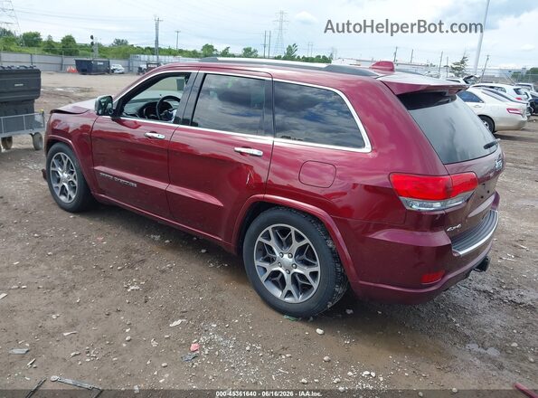 1C4RJFCG5MC727901 2021 JEEP GRAND CHEROKEE Maroon Trasero izquierdo