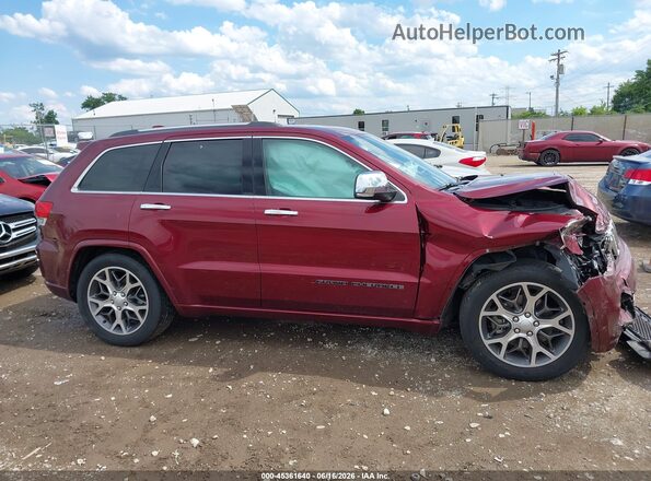 1C4RJFCG5MC727901 2021 JEEP GRAND CHEROKEE Maroon Vista interior de 360 grados