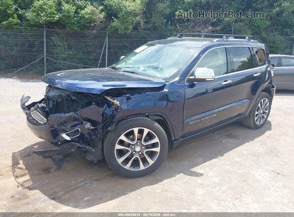 1C4RJFCG8HC772496 2017 JEEP GRAND CHEROKEE Blue Առջևի ձախ երեք քառորդ տեսարան