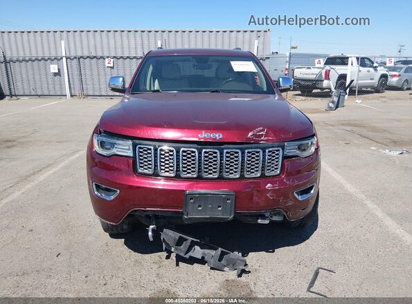 1C4RJFCG9HC676697 2017 JEEP GRAND CHEROKEE Red Rear interior view