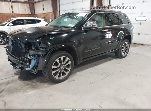 1C4RJFCG9JC190106 2018 JEEP GRAND CHEROKEE Черный Передняя левая четверть