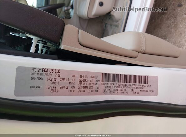 1C4RJFCG9JC459334 2018 JEEP GRAND CHEROKEE White Widok komory silnika