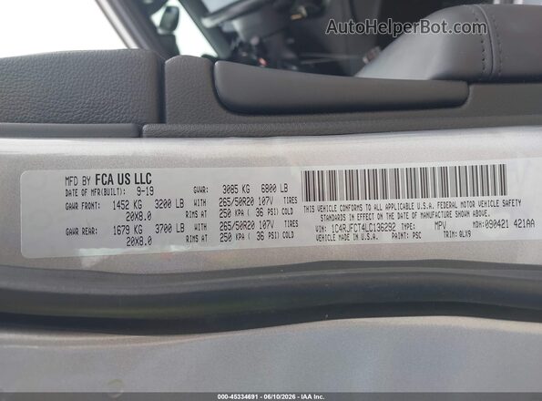 1C4RJFCT4LC136292 2020 JEEP GRAND CHEROKEE Silver Widok komory silnika