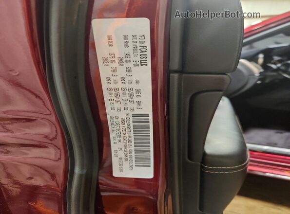 1C4RJFCT9HC751055 2017 JEEP GRAND Maroon Вид наклейки з VIN-кодом