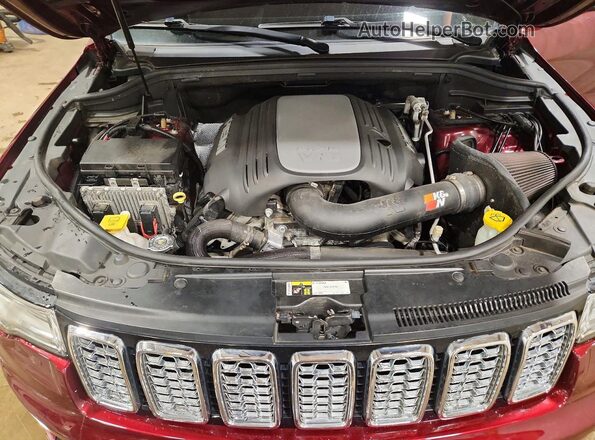 1C4RJFCT9HC751055 2017 JEEP GRAND Maroon Вид підкапотного простору