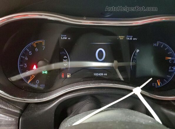 1C4RJFCTXHC749508 2017 JEEP GRAND Gray Instrument cluster view