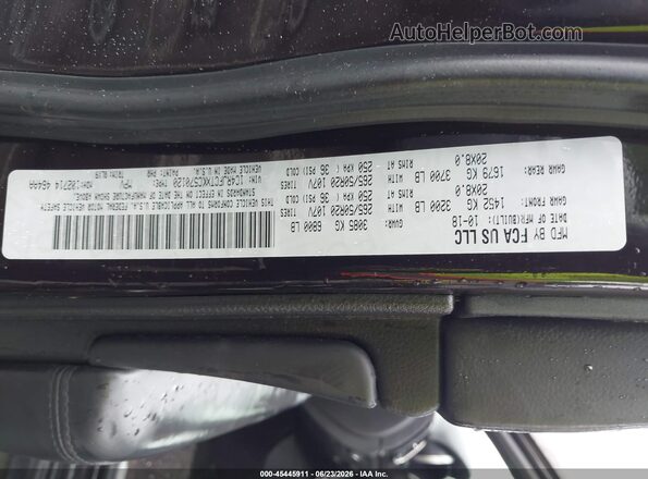1C4RJFCTXKC570120 2019 JEEP GRAND CHEROKEE Black Vista del compartimento del motor