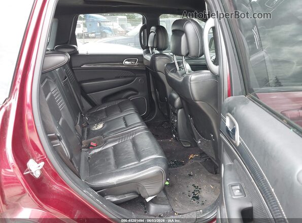 1C4RJFDJ7HC625094 2017 JEEP GRAND CHEROKEE Maroon VIN კოდის სტიკერის ხედი