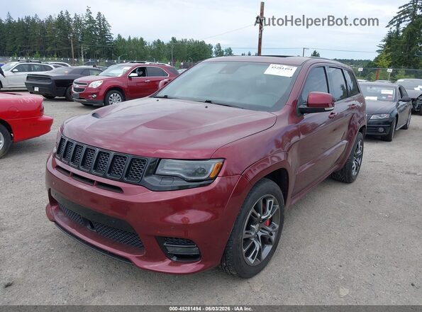 1C4RJFDJ7HC625094 2017 JEEP GRAND CHEROKEE Maroon წინა მარცხენა ხედი სამი მეოთხედიდან