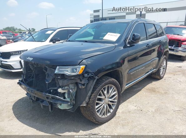1C4RJFJG1HC772651 2017 JEEP GRAND CHEROKEE Черный Передняя левая четверть