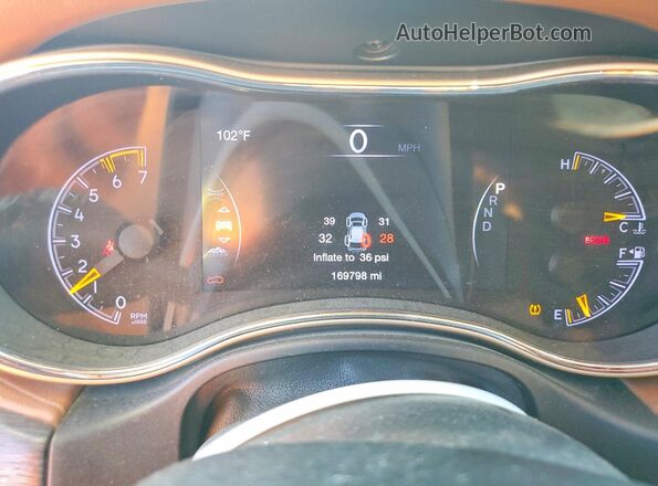 1C4RJFJT0GC475060 2016 JEEP GRAND White Vista del cuadro de instrumentos