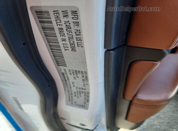 1C4RJFJT0LC363840 2020 JEEP GRAND Blue Вид наклейки з VIN-кодом