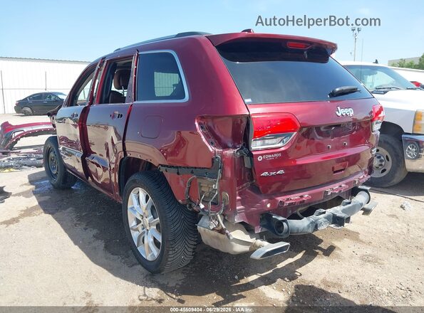 1C4RJFJT3GC368343 2016 JEEP GRAND CHEROKEE Red Задня ліва чверть