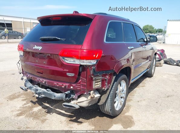 1C4RJFJT3GC368343 2016 JEEP GRAND CHEROKEE Red Задня права чверть
