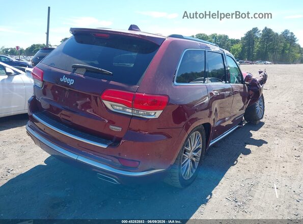 1C4RJFJT7JC316155 2018 JEEP GRAND CHEROKEE Burgundy Trasero derecho