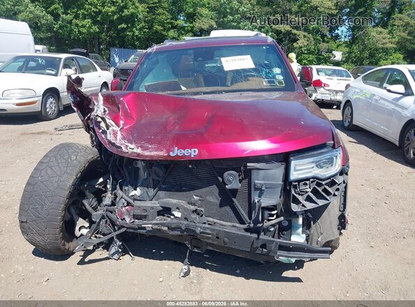 1C4RJFJT7JC316155 2018 JEEP GRAND CHEROKEE Burgundy Vista del cuadro de instrumentos