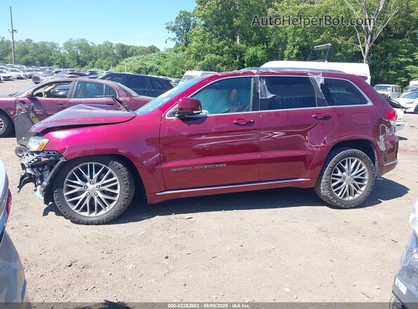 1C4RJFJT7JC316155 2018 JEEP GRAND CHEROKEE Burgundy Vista interior de 360 grados