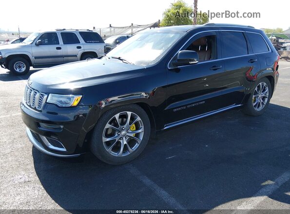 1C4RJFJT7KC579649 2019 JEEP GRAND CHEROKEE Black Առջևի ձախ երեք քառորդ տեսարան