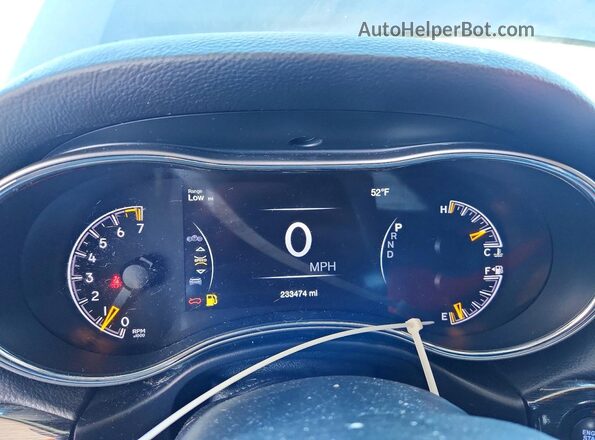 1C4RJFLG1HC922819 2017 JEEP GRAND Gray Instrument cluster view