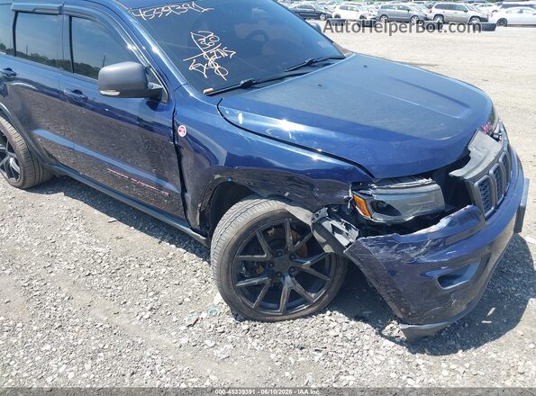 1C4RJFLG6JC304143 2018 JEEP GRAND CHEROKEE Blue Вид спереду