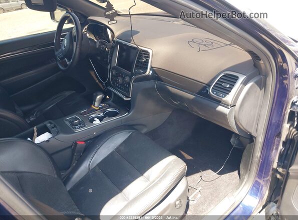 1C4RJFLG6JC304143 2018 JEEP GRAND CHEROKEE Blue Вид салону спереду