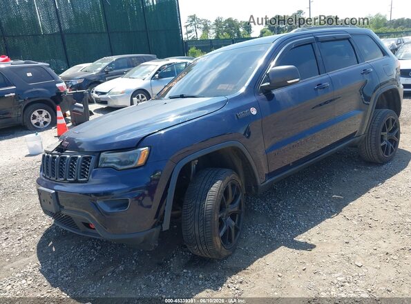 1C4RJFLG6JC304143 2018 JEEP GRAND CHEROKEE Blue Передня ліва чверть