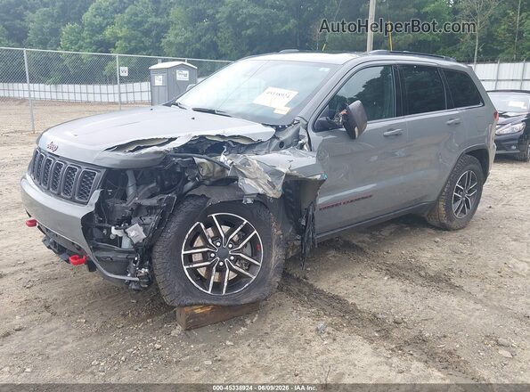 1C4RJFLG6MC880562 2021 JEEP GRAND CHEROKEE Серый Передняя левая четверть