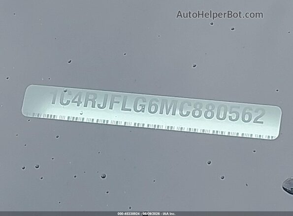 1C4RJFLG6MC880562 2021 JEEP GRAND CHEROKEE Серый 