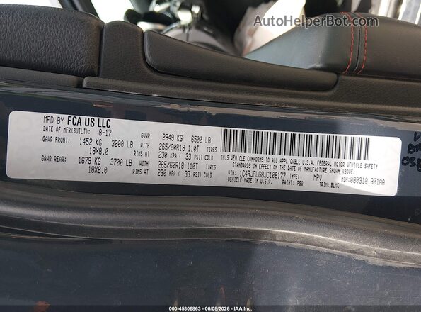 1C4RJFLG8JC106177 2018 JEEP GRAND CHEROKEE Gray Engine compartment view