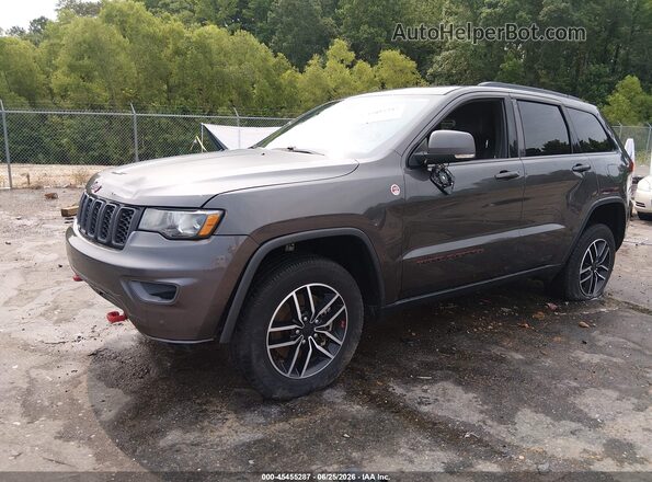1C4RJFLG8MC650604 2021 JEEP GRAND CHEROKEE Gray Առջևի ձախ երեք քառորդ տեսարան