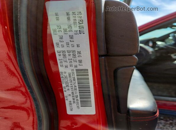 1C4RJFLT1HC613462 2017 JEEP GRAND Red Vista de la etiqueta del VIN