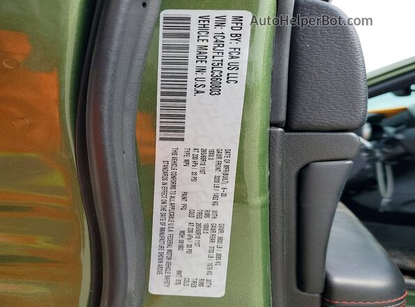 1C4RJFLT5LC360803 2020 JEEP GRAND Green Вид наклейки з VIN-кодом