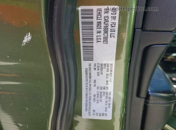 1C4RJFN90MC788927 2021 JEEP GRAND Green 