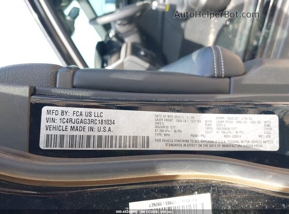 1C4RJGAG3RC181034 2024 JEEP GRAND CHEROKEE Черный Вид подкапотного пространства