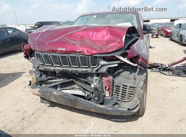 1C4RJGAG4PC648460 2023 JEEP GRAND CHEROKEE Maroon Вид щитка приладів