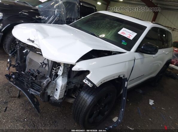1C4RJHAG2PC645983 2023 JEEP GRAND CHEROKEE White წინა მარცხენა ხედი სამი მეოთხედიდან