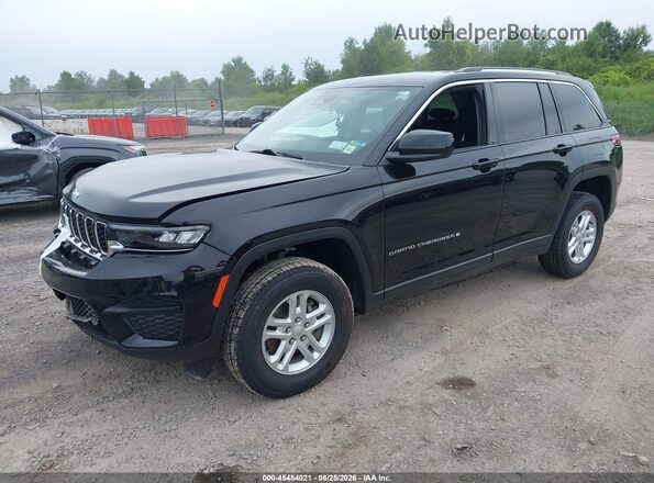 1C4RJHAG7PC513303 2023 JEEP GRAND CHEROKEE Black წინა მარცხენა ხედი სამი მეოთხედიდან
