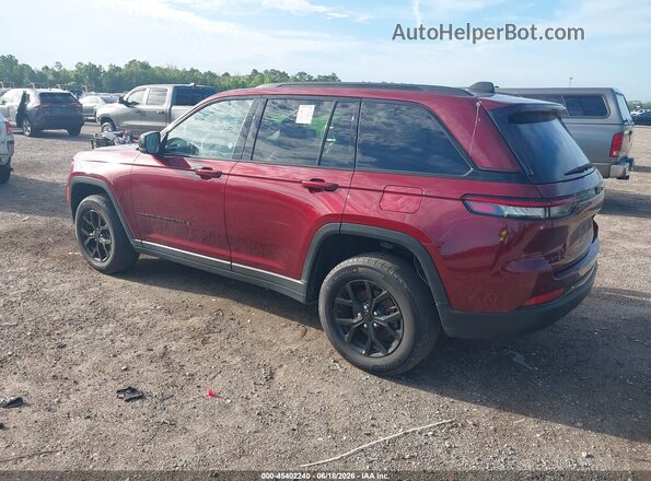 1C4RJHAGXS8656127 2025 JEEP GRAND CHEROKEE Burgundy Rear left