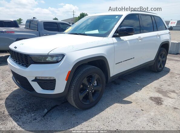 1C4RJHBG4R8595608 2024 JEEP GRAND CHEROKEE White წინა მარცხენა ხედი სამი მეოთხედიდან