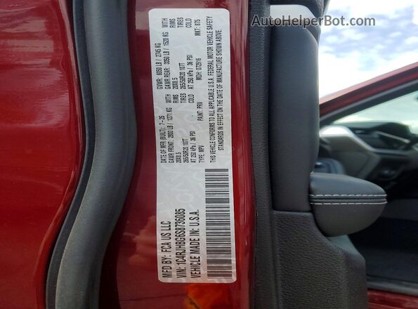 1C4RJHBG6S8736085 2025 JEEP GRAND Red Widok wnętrza 360 stopni