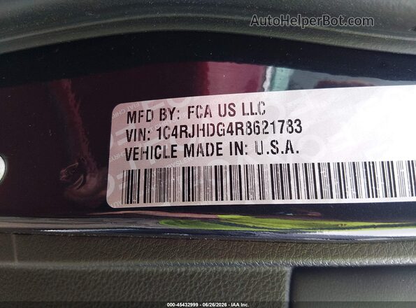 1C4RJHDG4R8621783 2024 JEEP GRAND CHEROKEE Blue Вид підкапотного простору