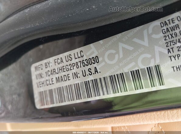 1C4RJHEG2P8763030 2023 JEEP GRAND CHEROKEE Black Engine compartment view