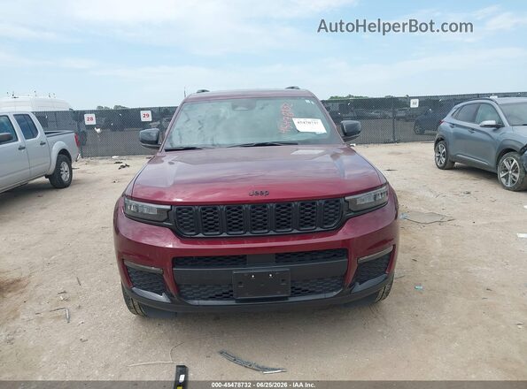 1C4RJJBG2S8651669 2025 JEEP GRAND CHEROKEE L Burgundy Widok zestawu wskaźników