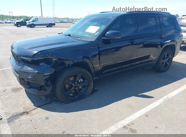 1C4RJKAG0N8563960 2022 JEEP GRAND CHEROKEE L Black Vista tres cuartos delantera izquierda