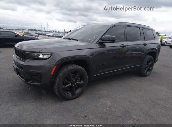 1C4RJKAG4R8540641 2024 JEEP GRAND CHEROKEE L Gray Առջևի ձախ երեք քառորդ տեսարան