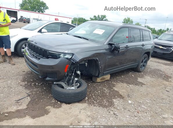 1C4RJKAG4R8554748 2024 JEEP GRAND CHEROKEE L Gray Vista tres cuartos delantera izquierda