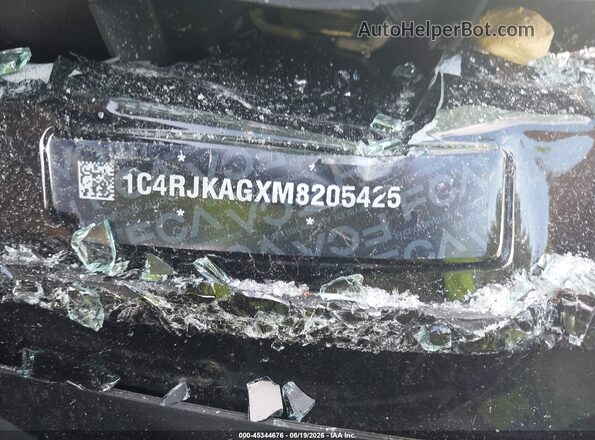 1C4RJKAGXM8205425 2021 JEEP GRAND CHEROKEE L Black Вид підкапотного простору