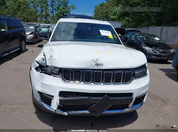 1C4RJKBG0P8880400 2023 JEEP GRAND CHEROKEE L White Widok zestawu wskaźników